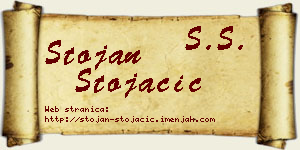 Stojan Stojačić vizit kartica